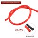 thumbnail image 2 of 24 Calibre Silicona Cable 24AWG Eléctrico Cable Trenzado Cable Flexible Estañado Cobre Cable Alta Temperatura Conexión Cable Negro y Rojo 3,0 m/10 Pies 2uds, 2 of 7