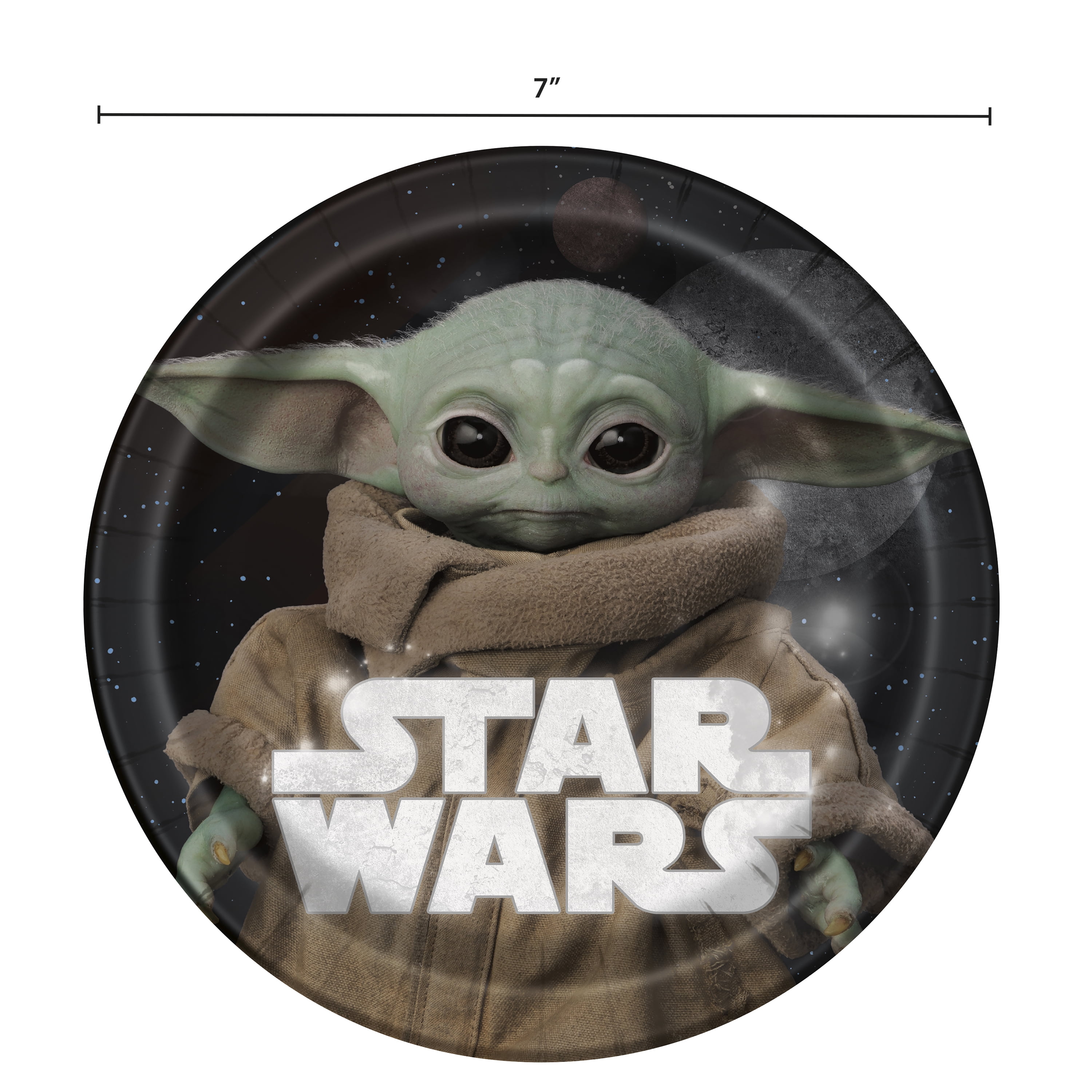 4 Corelle Star Wars Baby Yoda 6.75 Appetizer/Dessert/Bread Plates, NEW