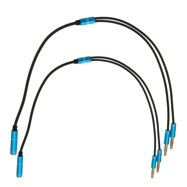 MasteelfCA 2 Pcs Câble Audio Y Splitter 3.5mm Femelle vers Double 3.5mm Mâle