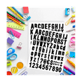 thumbnail image 3 of 1540 Pieces 20 Sheets Self Adhesive Vinyl Letters Numbers Kit, Alphabet Number Stickers for Mailbox (Black, 1 Inch), 3 of 7