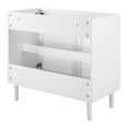 thumbnail image 4 of Vanity Cabinet (Sink not included), White, Metal, Mid Century Hotel Bedroom Bathroom, Modern Contemporary HB36541, 4 of 9