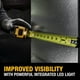 thumbnail image 5 of Cinta métrica DEWALT de 7,5 m con iluminación LED Tough Series, 5 of 9
