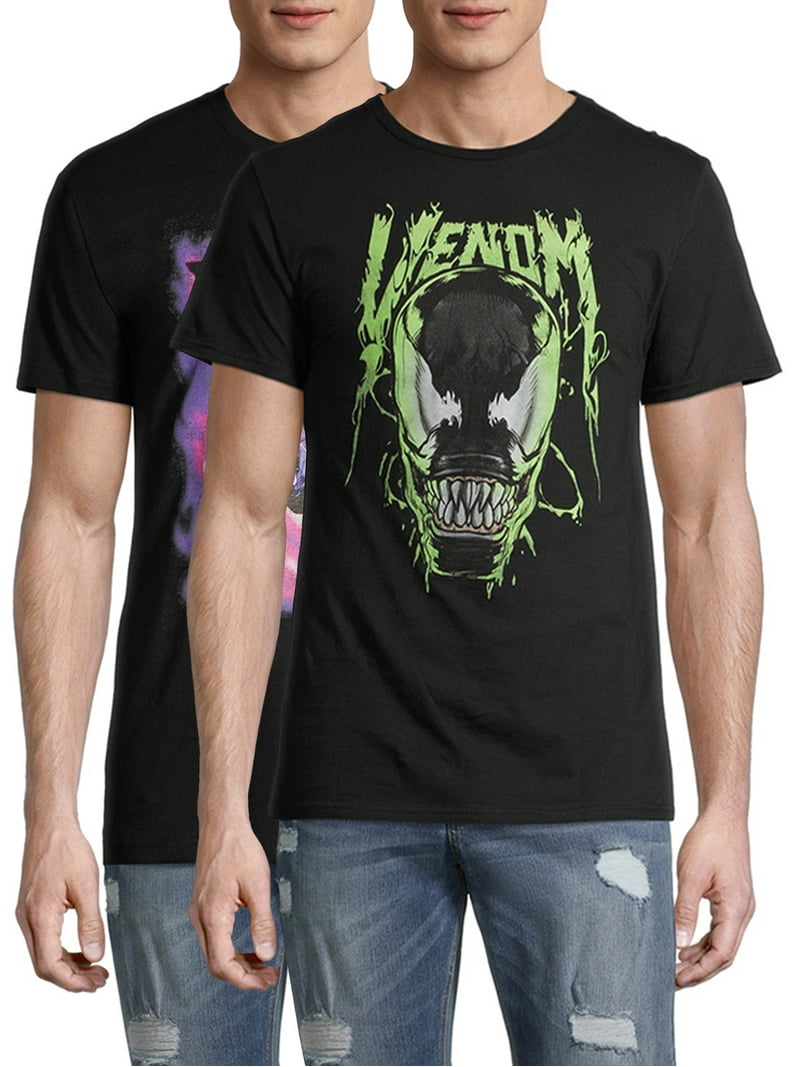 Marvel Oozy Venom men's Graphic T-shirts - 2-Pack Bundle - Walmart.com