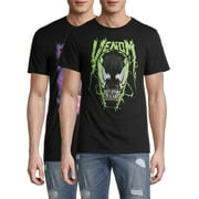 Marvel Oozy Venom & Purple Smoke Men's and Big Men's Graphic T-shirts 2-Pack Bundle
