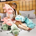thumbnail image 5 of Nuevo dinosaurio de peluche de gran tamaño largo y encantador, muñeco de peluche de dinosaurio de dibujos animados suave, almohada para novio, regalo de cumpleaños para niñas y niños, 5 of 5