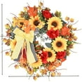 thumbnail image 2 of 17 Inches Wildflowers Country Sunflower Garland Harvest Festival Home Door Decoration Autumn Garland Thanksgiving Decorations (A), 2 of 5