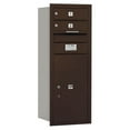 thumbnail image 3 of Salsbury Industries Recessed Private 4 Door Rear Load 4C Horizontal Mail Center with 1 Parcel Locker, 3 of 4