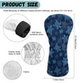 thumbnail image 6 of Yuyamidu Blue Turtle Golf Head Covers Waterproof PU Leather Golf Club Head Covers for Club Protective, Summer Golf Accessory Gifts for Women Men, 6 of 7