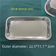 thumbnail image 3 of Placa cuadrada de acero inoxidable para odontología, placa cuadrada para desinfección dental, bandeja quirúrgica, placa para instrumentos bucales dentales, placa de cambio dental de fondo plano, 3 of 5