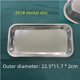 thumbnail image 5 of Placa cuadrada de acero inoxidable para odontología, placa cuadrada para desinfección dental, bandeja quirúrgica, placa para instrumentos bucales dentales, placa de cambio dental de fondo plano, 5 of 5