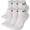White/Black, variant on Everyday Cushion Low Training Socks, Unisex Nike Socks, Black/White 6 Pair, S