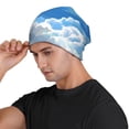 thumbnail image 3 of Xecao Cute Cloud Bichon Frise Print Beanie Knitted Hat for Men Women, Winter Fashion Knit Cuffed Caps Unisex, 3 of 7