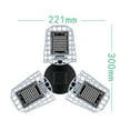thumbnail image 2 of yeacher Adjustable E27 Socket 3-Leaf Foldable LED Grow Light with Red Blue Spectrum for Indoor Plants, 297 Beads, Waterproof, Multi-Angle Lighting, Rope Length Control, 2 of 6