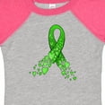 thumbnail image 4 of Inktastic Mental Health Awareness Ribbon with Green Hearts Boys or Girls Baby Bodysuit, 4 of 5