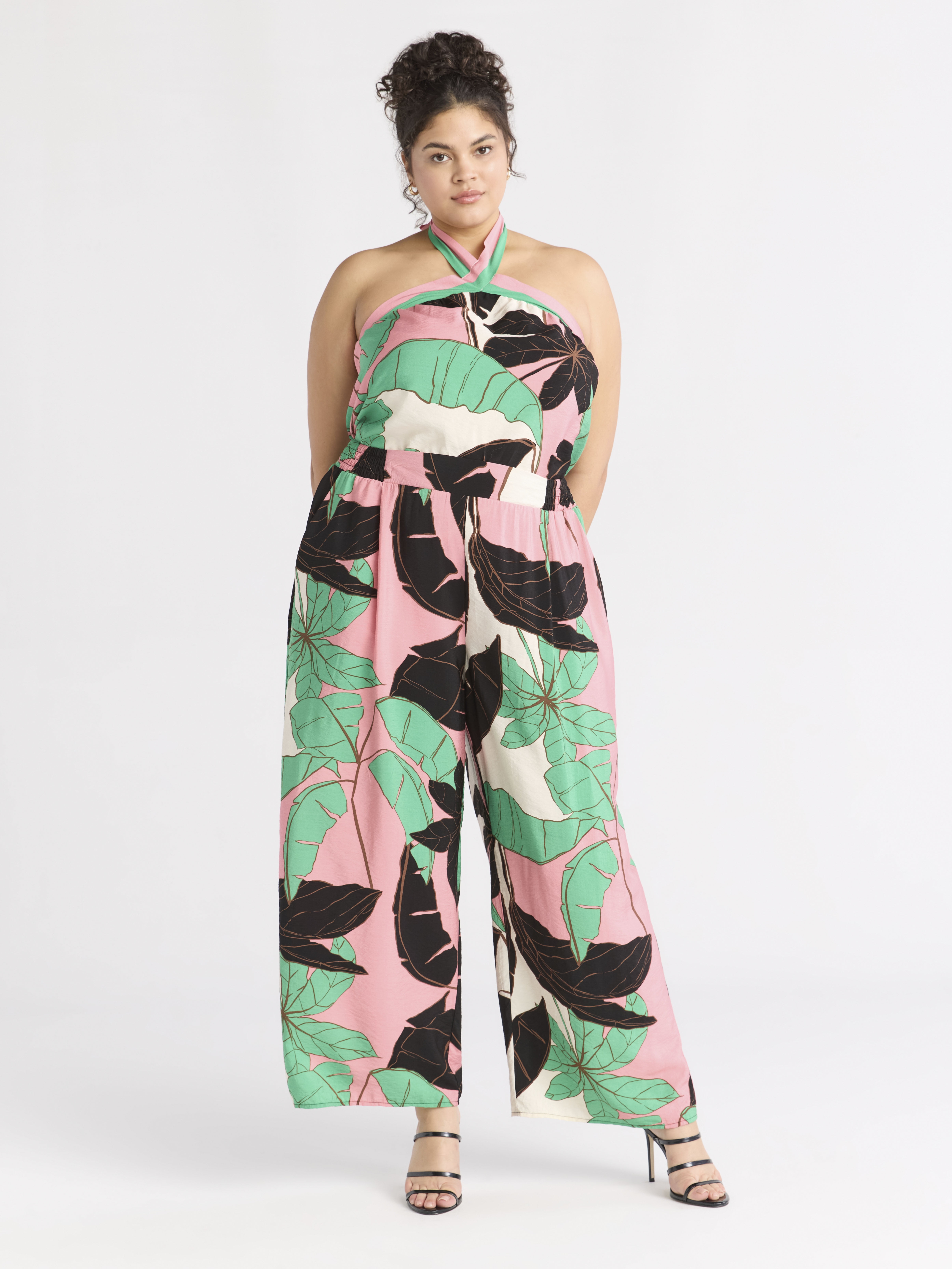 Sofia Jeans Women's Drape Wide Leg Pants, 27-Inch Inseam