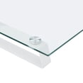 thumbnail image 5 of vidaXL Monitor Stand White 100x35x8 cm Tempered Glass and Metal, 5 of 5