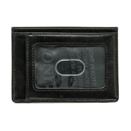 TONY PEROTTI MENS ITALIAN BULL LEATHER EXPRESS FRONT POCKET CREDIT CARD WALLET WITH ID (Best Credit Card In Germany)