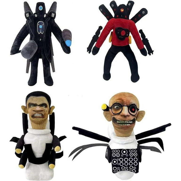 Upgraded Skibdi Toilet Toy Plush,Scientist/Gyroscope Cameraman