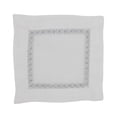 thumbnail image 1 of Saro Lifestyle 5603.S6S Serviette de Cocktail Brodée à Bordure 6 Po, Argent - Ensemble de 4, 1 of 1