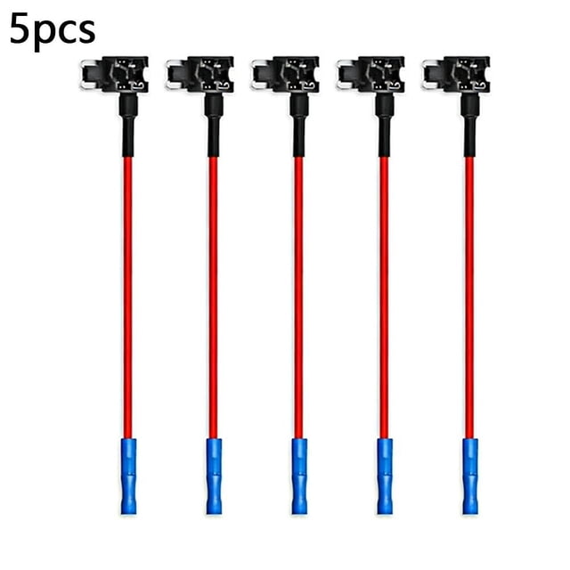 5-Pack Universal Automotive Fuse Holder Box PVC Mini Fuse Block for Cars RVs Easy Install Multiple Sizes Micro Mini Small Medium