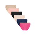 thumbnail image 1 of Hanes Womens Comfort Flex Fit Microfiber Stretch Bikini 6-Pack, 2XL, Assorted, 1 of 4