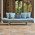thumbnail image 3 of Westlake Solid Wood Outdoor Convertible Sofa Daybed, Weathered Gray/Blue Spruce, 3 of 18