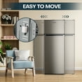 thumbnail image 6 of Upstreman 7.7 Cu.ft Top Freezer Refrigerator, 2 Door Top Mount Fridge Large Apartment Refrigerator with Freezer, SD75 Stainless Steel, 6 of 8