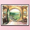 thumbnail image 1 of Cuadros Decorativos Hobbit Cabin Punto de cruz Bordado completo Algodón Costura hecha a mano Decoración Ndcxsfigh Nuevos Originales, 1 of 1