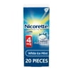 Nicorette Nicotine Gum, Stop Smoking Aids, 4 Mg, White Ice Mint, 20 Count