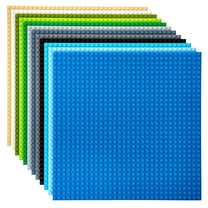 Strictly Briks Large Classic Building Bricks for Towers, Shelves, Nature Colors, 12 Pack, 10x10 inches