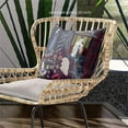 thumbnail image 3 of Empress Hall Throw Pillow with Removable Cover in Blue Purple Brown 20x20, 3 of 4
