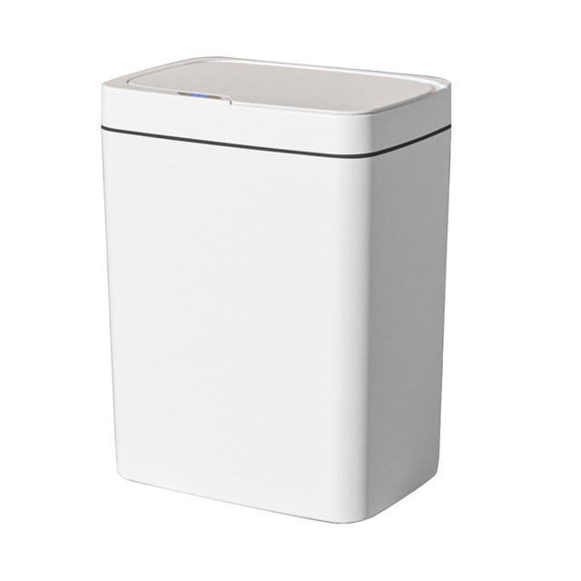 Touchless Sensor Trash Can with Lid, 14L Automatic Motion-Activated Bin for Kitchen, Office, and Living Room, Silent Operation