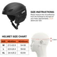 thumbnail image 4 of Casque de Ski Ajustable pour Adulte Casque de Planche à Roulettes Casque de Protection avec Protection des Oreilles Résistance aux Impacts Casque Casque de Ventilation, 4 of 8