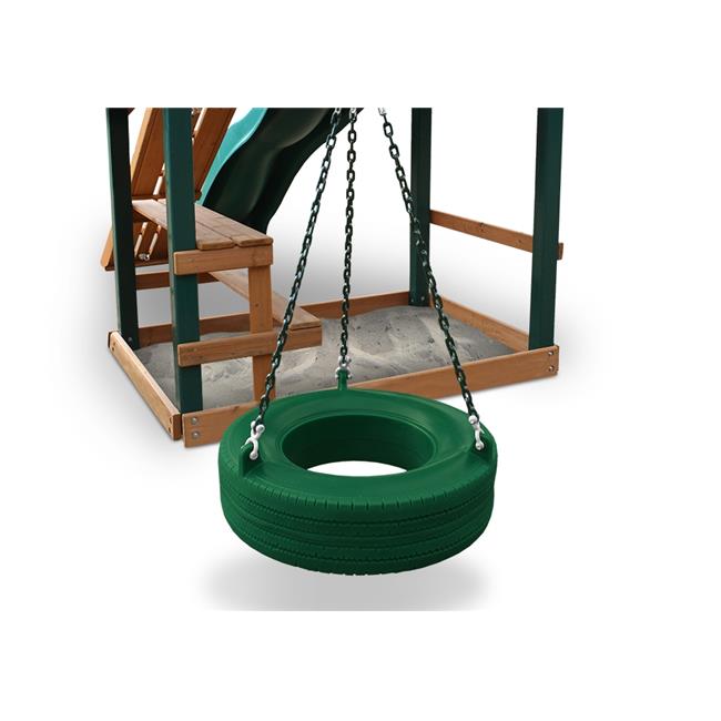Gorilla Playsets 040015GG 360 deg Turbo Tire Swing Green Walmart