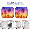 thumbnail image 6 of Haiem Palm Trees At Sunset Windshield Sun Shade: Universal Foldable 2-Piece Car Front Window Sunshade - Blocks Uv Rays, And Reduces Heat,Essential Car Accessory Medium, 6 of 7