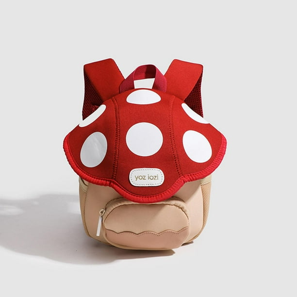 Mochila escolar divertida Yinane para niñas 3 a 6 años Rojo