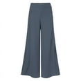 thumbnail image 4 of ZANZEA Women Leisure Wide Leg Elastic Waist Decorative Buttons Pants, 4 of 4