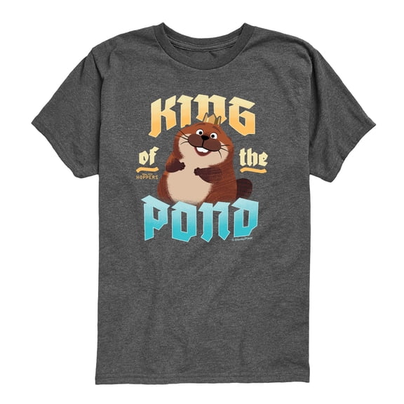 Hoppers - King of the Pond - Toddler Boys Short Sleeve Graphic T-Shirt