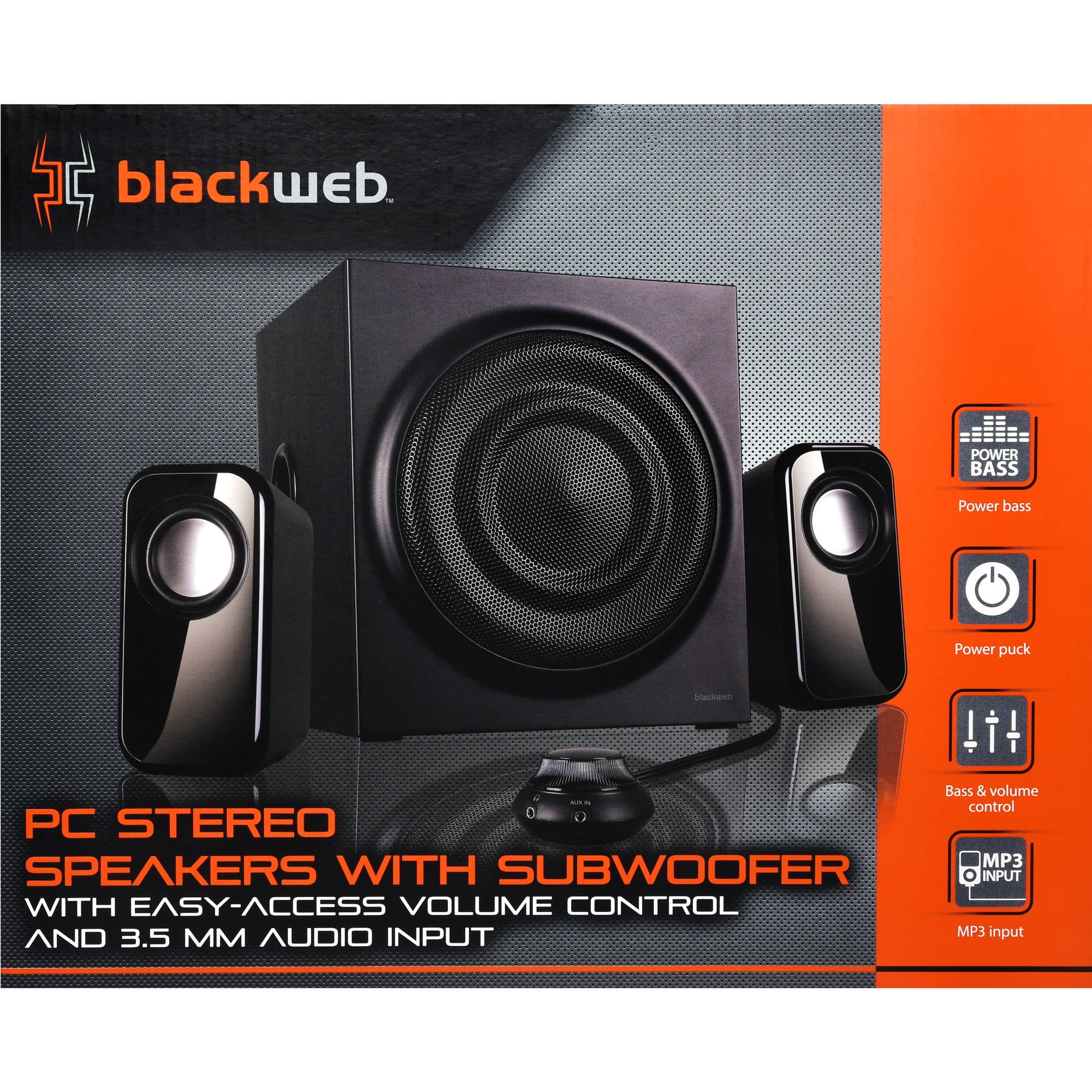 blackweb 2.1 speaker system