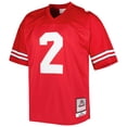 thumbnail image 2 of Men's Mitchell & Ness Cris Carter Scarlet Ohio State Buckeyes Authentic Jersey, 2 of 3