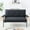 Black, variant on 53-Inch Black Sofa for Compact Living Spaces - Modern Design with Button-Tufted Backrest, Durable Metal Frame, and Multi-Purpose Comfort for Small Apartments, Home Offices, or Bedrooms