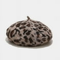 thumbnail image 2 of Women's Leopard Beret Vintage Hat, 2 of 7