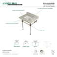 thumbnail image 6 of Kingston Brass KVPB3030MASQ6 Templeton 30" Carrara Marble Vanity Top with Acrylic Legs (8-Inch, 3-Hole), Carrara Marble White/Polished Nickel, 6 of 7