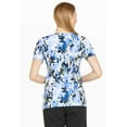 thumbnail image 3 of Dickies Prints Medical Scrubs Top for Women Mock Wrap DK714, S, Brush With Beauty, 3 of 5