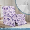 thumbnail image 3 of Jiueut Butterfly Glitter Print Recliner Cover, Washable Recliner Chair Covers Breathable Couch Protection for Pet Hair and Spill Protection, 3 of 7