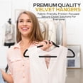 thumbnail image 4 of Hangers TechZoo Premium Black Velvet, 30 unidades, para ropa, 4 of 8