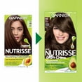 thumbnail image 3 of Garnier Nutrisse Nourishing Unisex Hair Color Highlights, 43 Dark Golden Brown (Cocoa Bean), 3 of 10
