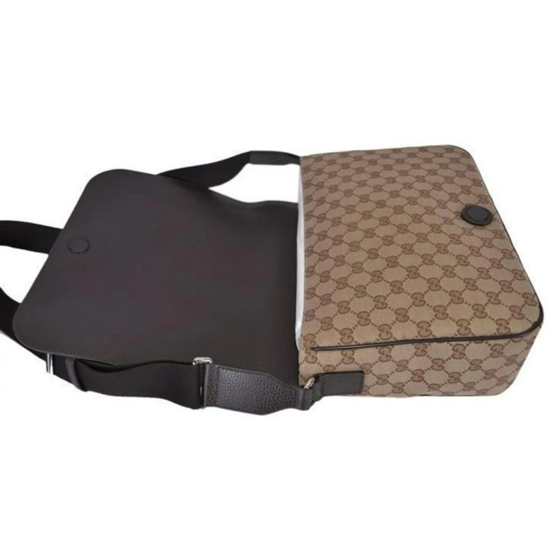 Gucci Canvas Gray Cross Body Messenger Bag Sling Bag 272396