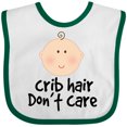 thumbnail image 3 of Inktastic Crib Hair Dont Care Funny Baby Clothes Boys or Girls Baby Bib, 3 of 4