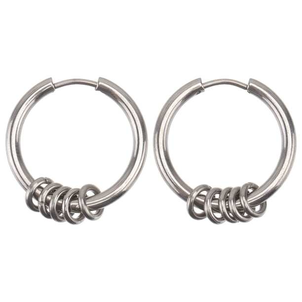 1 par de hombres elegantes hombres colgantes hombres oreja piercing pendientes accesorio de moda